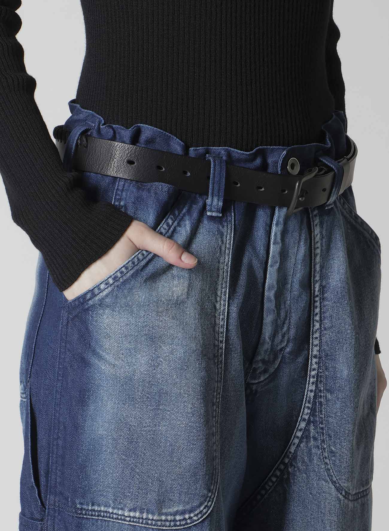 SPOTTED DENIM WORK PANTS