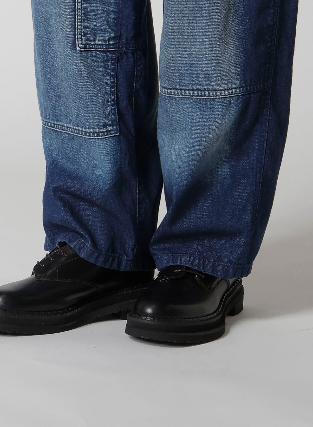 SPOTTED DENIM WORK PANTS