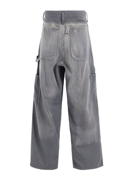SPOTTED DENIM WORK PANTS