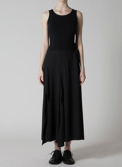 WOOL SERGE TRIANGLE GUSSET SKIRT