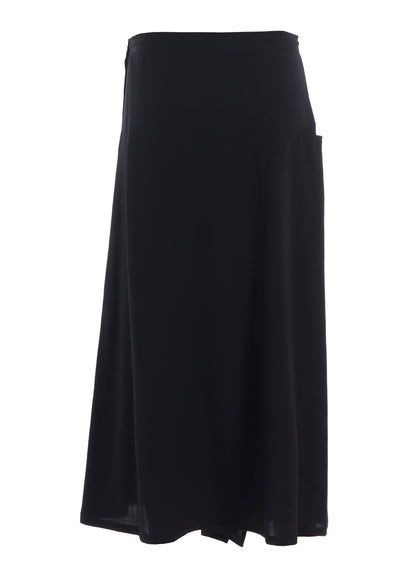 WOOL SERGE TRIANGLE GUSSET SKIRT