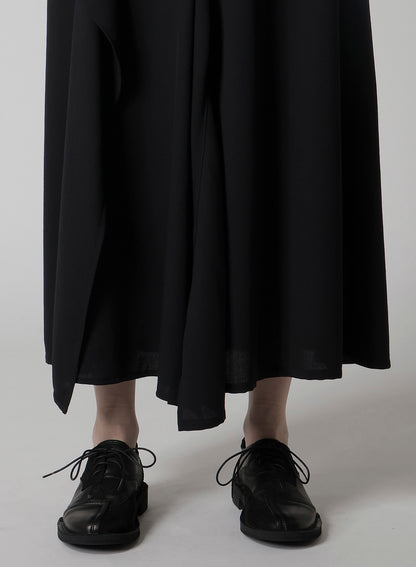 WOOL SERGE TRIANGLE GUSSET SKIRT
