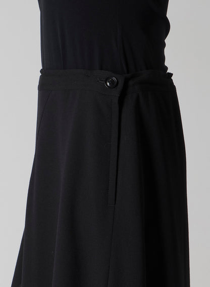 WOOL SERGE TRIANGLE GUSSET SKIRT