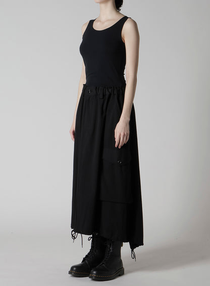 C/RY GABARDINE FISH TAIL SKIRT