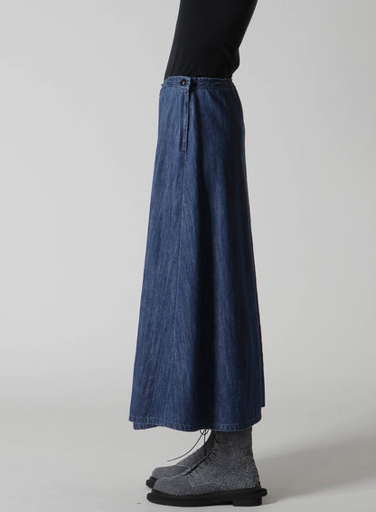 8OZ DENIM FRONT TRIANGLE GUSSET SKIRT