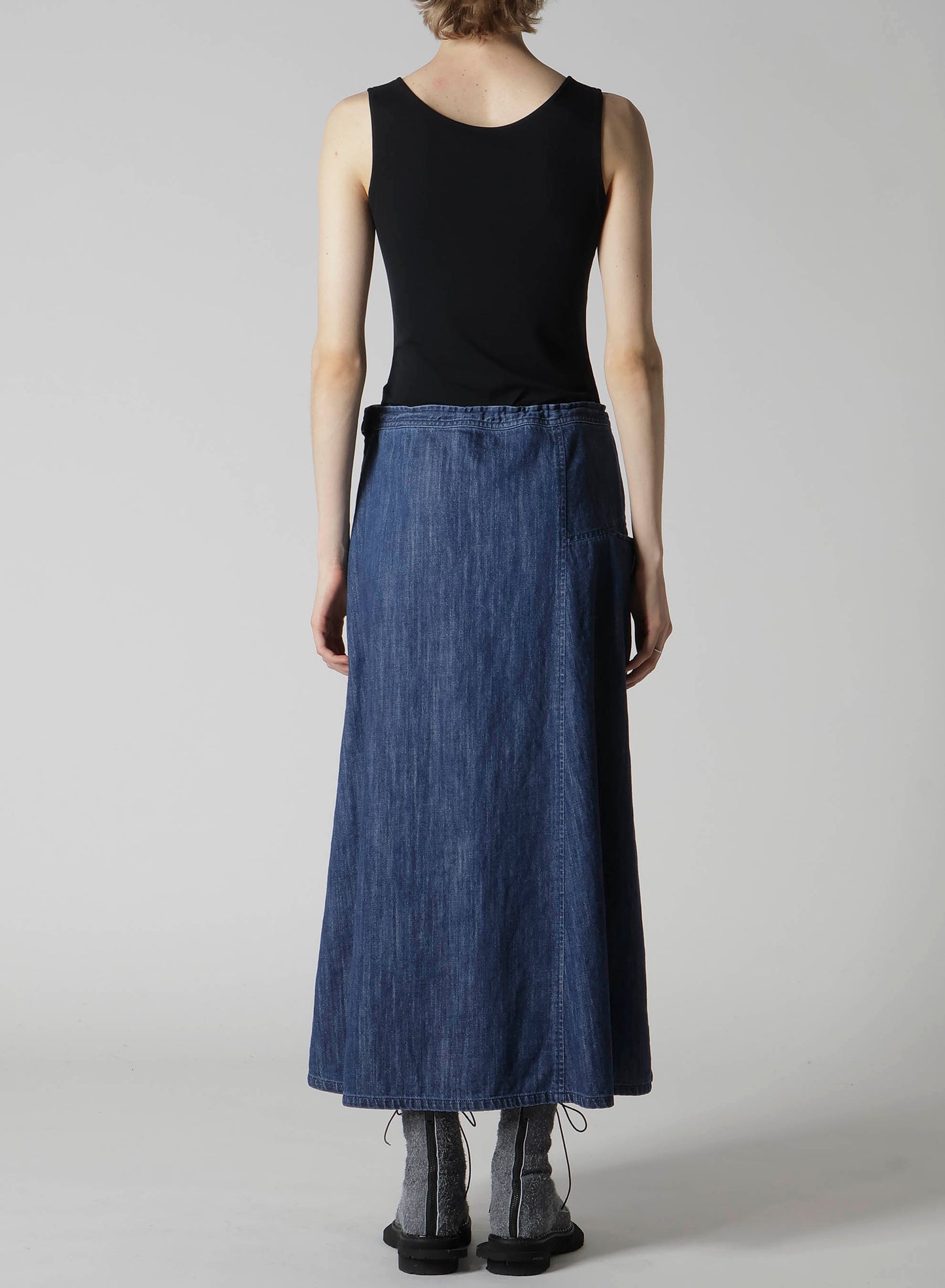 8OZ DENIM FRONT TRIANGLE GUSSET SKIRT