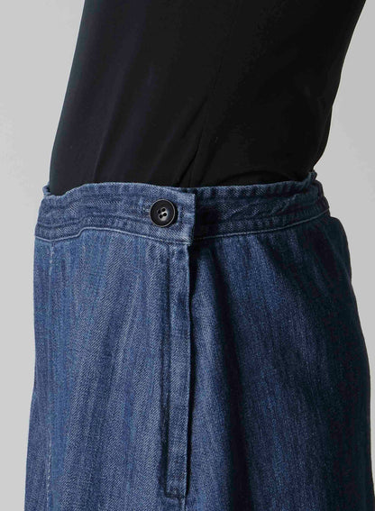 8OZ DENIM FRONT TRIANGLE GUSSET SKIRT