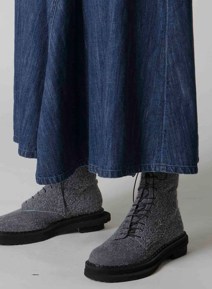 8OZ DENIM FRONT TRIANGLE GUSSET SKIRT