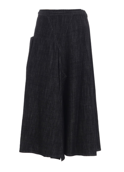 8OZ DENIM FRONT TRIANGLE GUSSET SKIRT