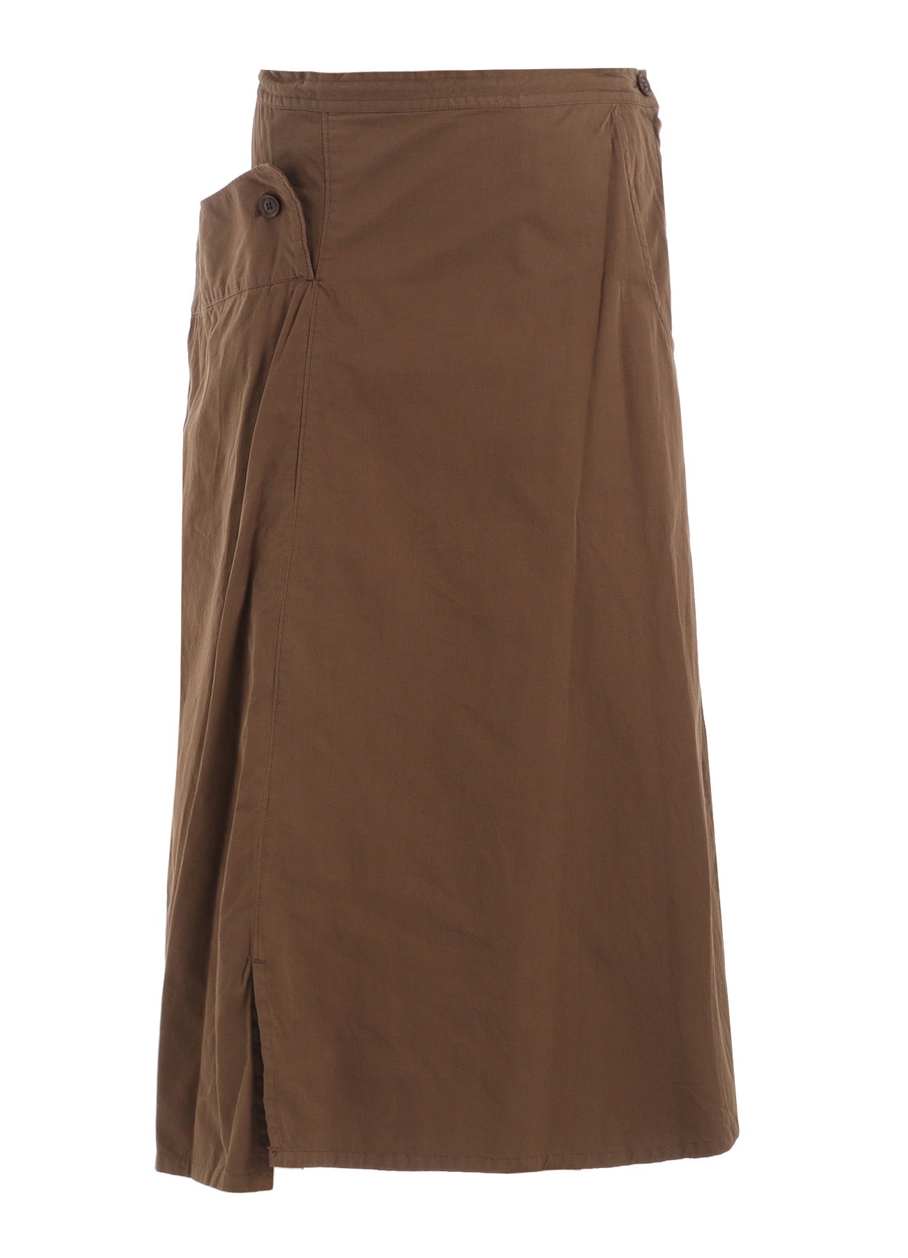 Y's Yohji Yamamoto コットン ロングスカート ブラウン COTTON TWILL GARMENT DYE RIGHT BIG BELT SKIRT – THE SHOP YOHJI