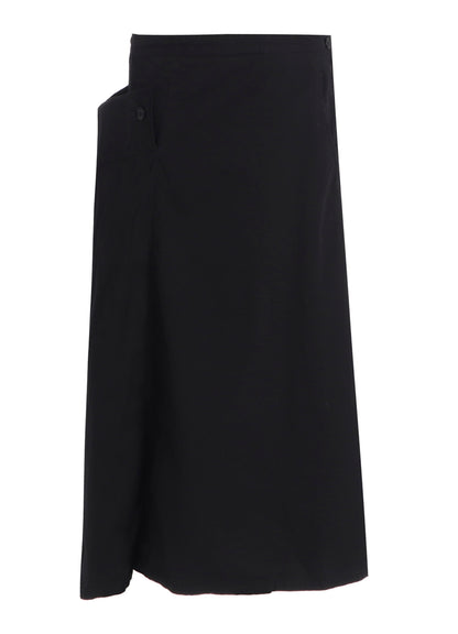 COTTON TWILL GARMENT DYE RIGHT BIG BELT SKIRT