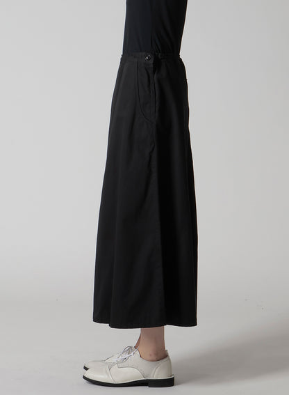 COTTON TWILL GARMENT DYE RIGHT BIG BELT SKIRT
