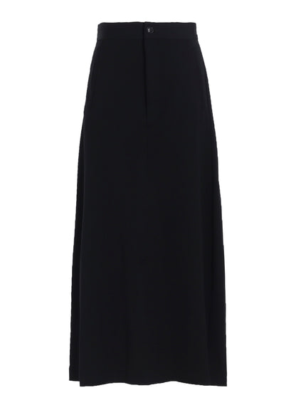 WOOL GABARDINE LINE SKIRT