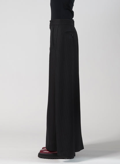 VISCOSE TWEED STRIPE A LINE SKIRT