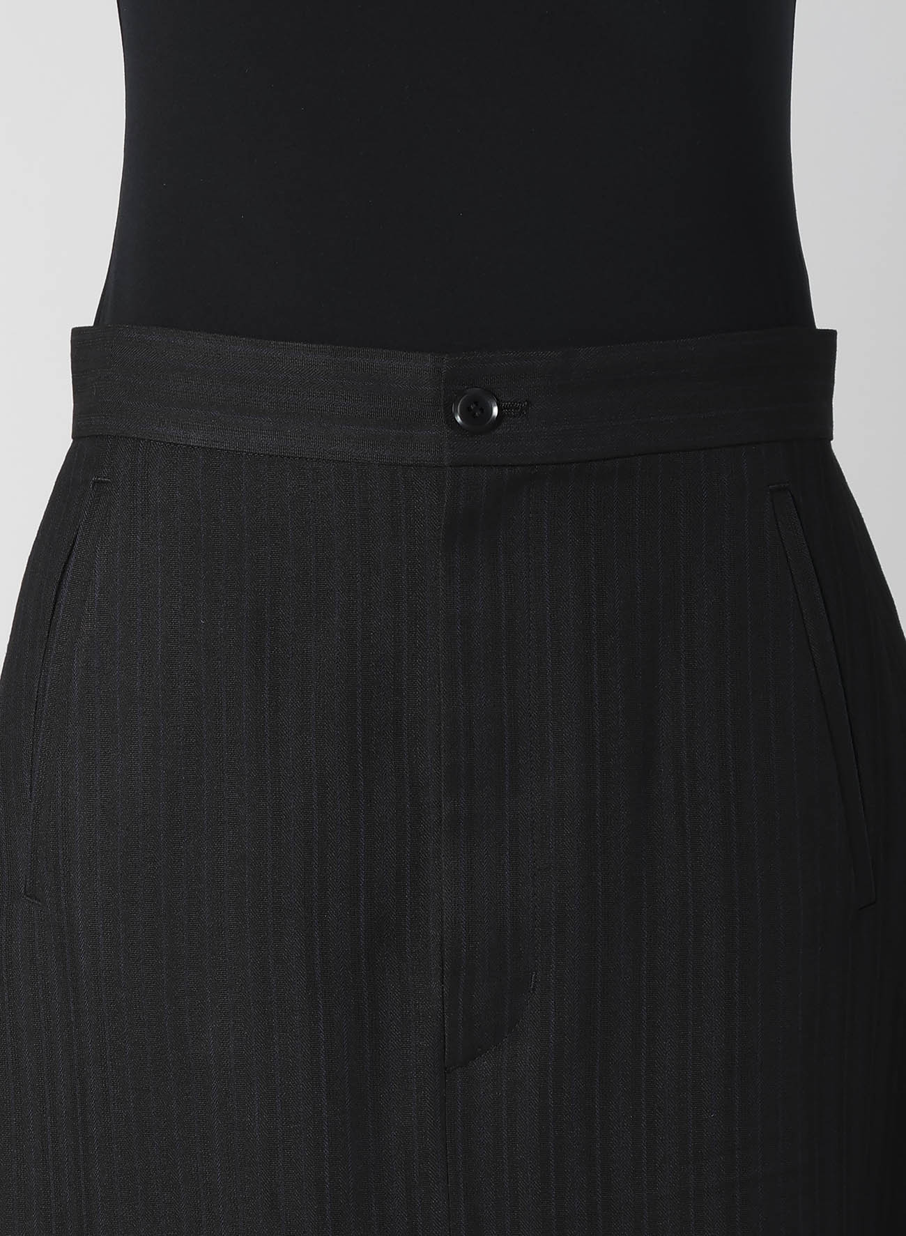 VISCOSE TWEED STRIPE A LINE SKIRT