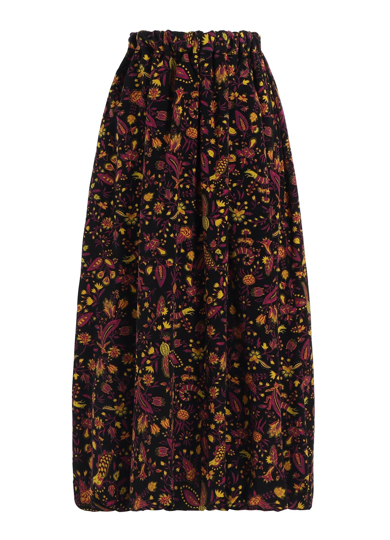 FLOWER PRINT BALLOON SKIRT
