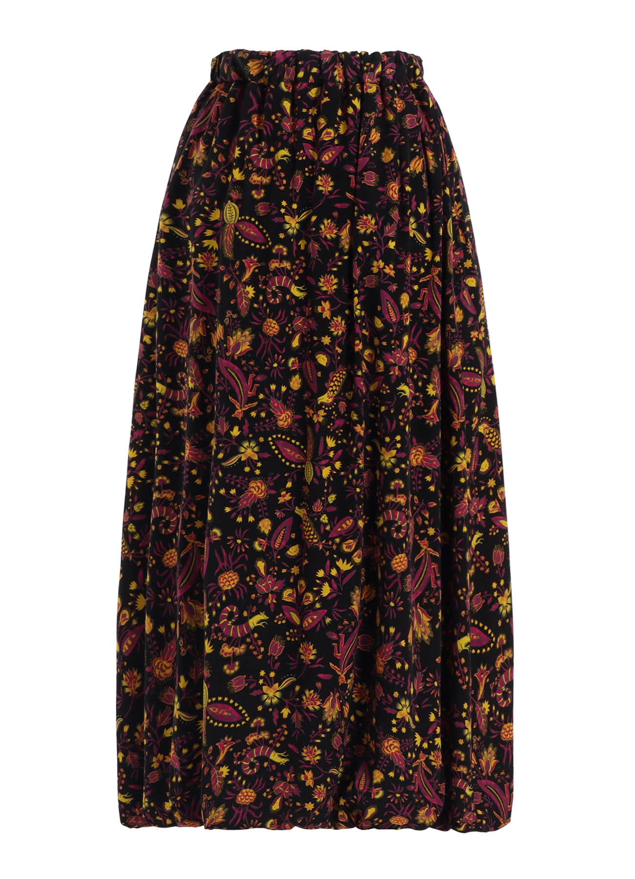 FLOWER PRINT BALLOON SKIRT