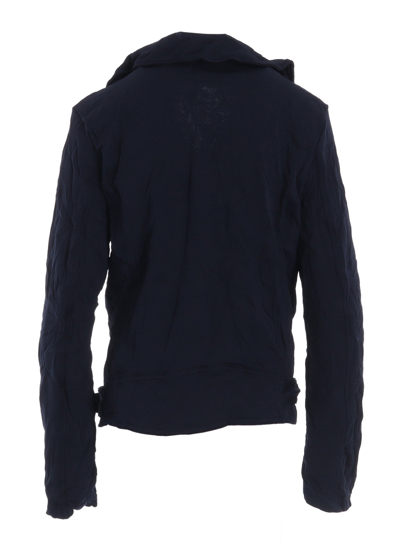 WRINKLE-EFFECT MOTO JACKET