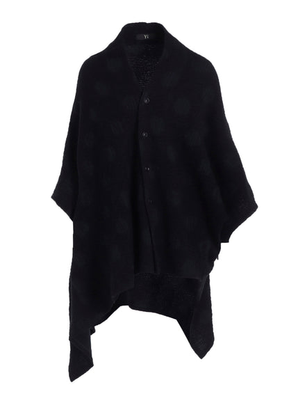 POLKA DOT JQ ASYMMETRIC CARDIGAN