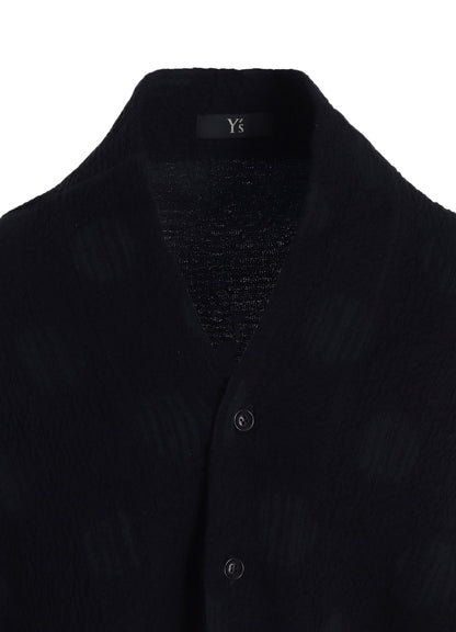 POLKA DOT JQ ASYMMETRIC CARDIGAN