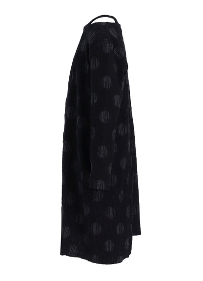 POLKA DOT JQ LEFT SIDE SLIDED LONG T