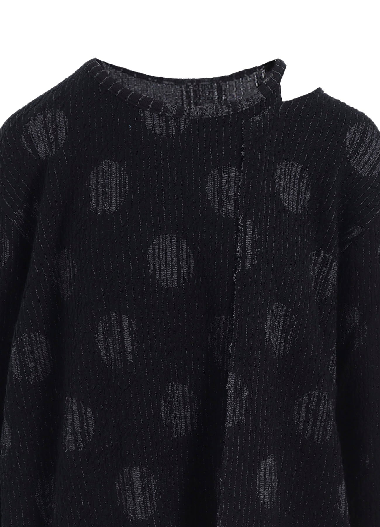 POLKA DOT JQ LEFT SIDE SLIDED LONG T