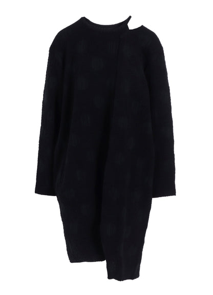 POLKA DOT JQ LEFT SIDE SLIDED LONG T