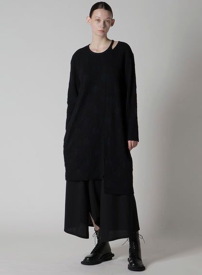 POLKA DOT JQ LEFT SIDE SLIDED LONG T