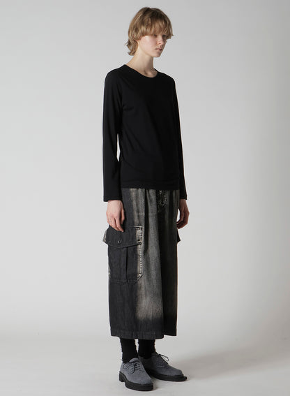SOFT JERSEY ROUND NECK LONG T