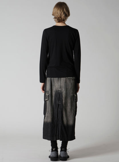 SOFT JERSEY ROUND NECK LONG T