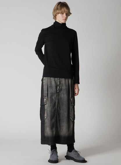 SOFT JERSEY HIGH NECK LONG T