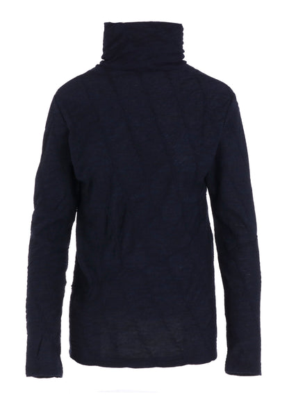 TUCKED DIAGONAL CABLE JQ HIGH NECK LONG T