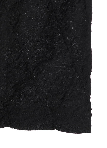 TUCKED DIAGONAL CABLE JQ HIGH NECK LONG T
