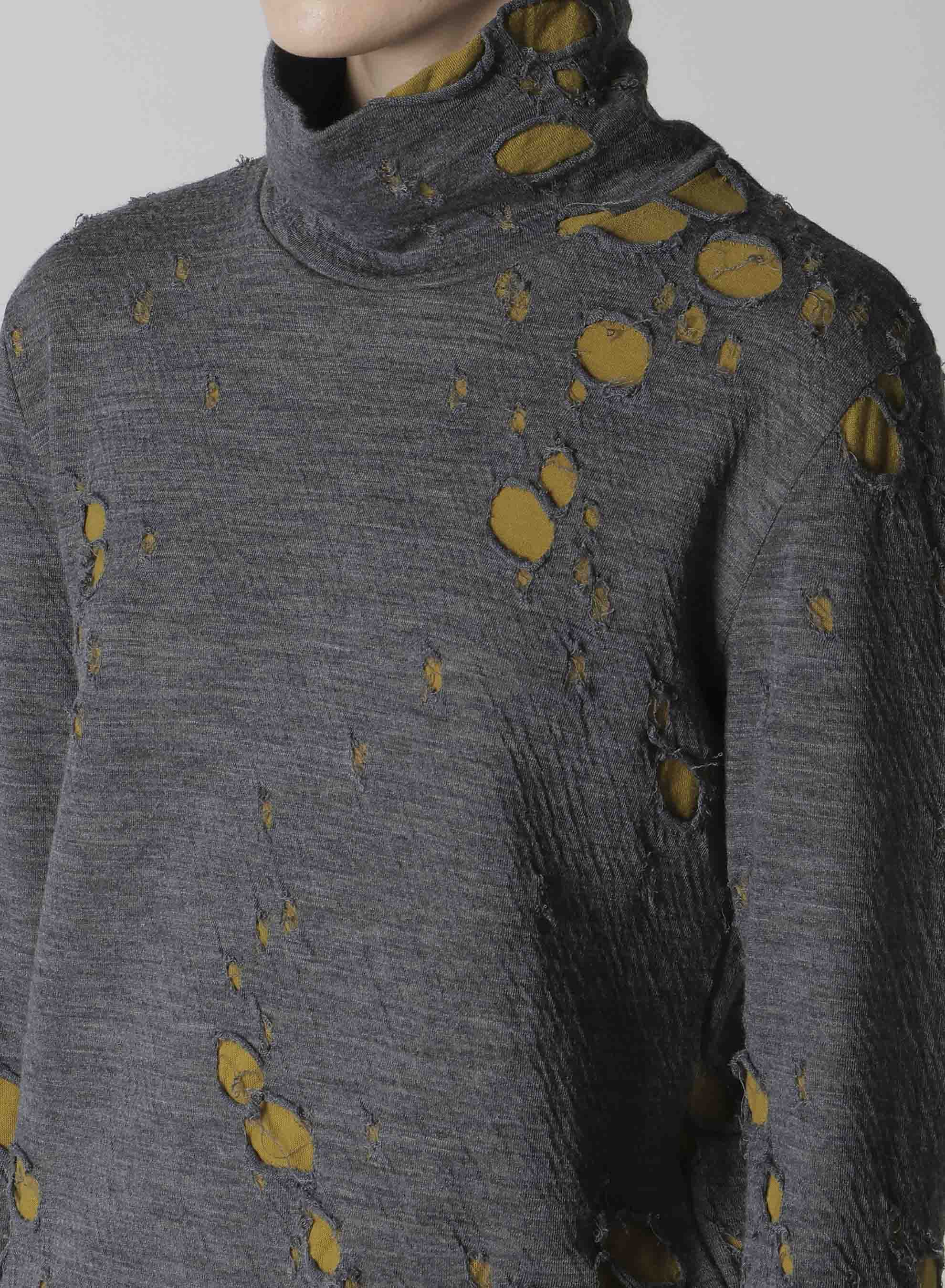 BONDED HOLE JQ HIGH NECK LONG T – THE SHOP YOHJI YAMAMOTO