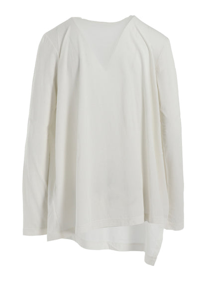 SOFT JERSEY STRING COLLAR LONG T