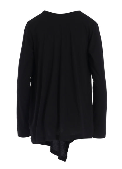 SOFT JERSEY STRING COLLAR LONG T