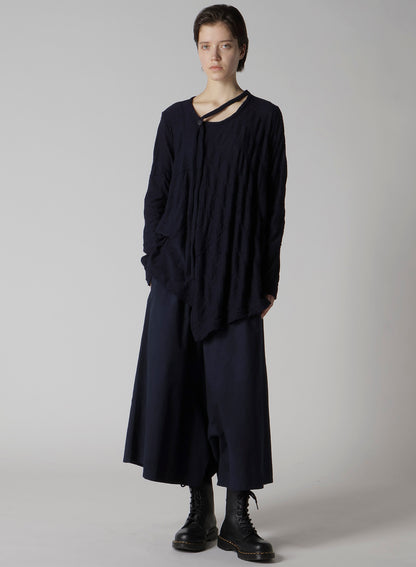 DIAGONAL CABLE JQ STRING COLLAR LONG T