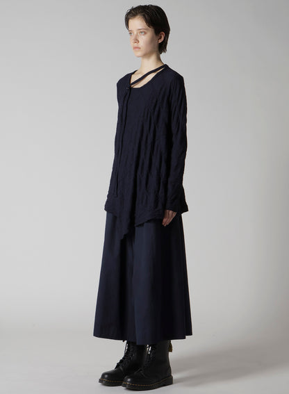 DIAGONAL CABLE JQ STRING COLLAR LONG T