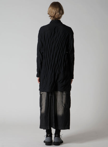 DIAGONAL CABLE JQ BOW TIE BLOUSE T