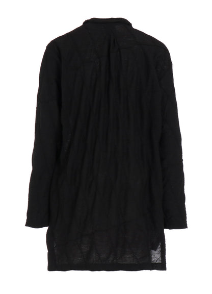 DIAGONAL CABLE JQ BOW TIE BLOUSE T