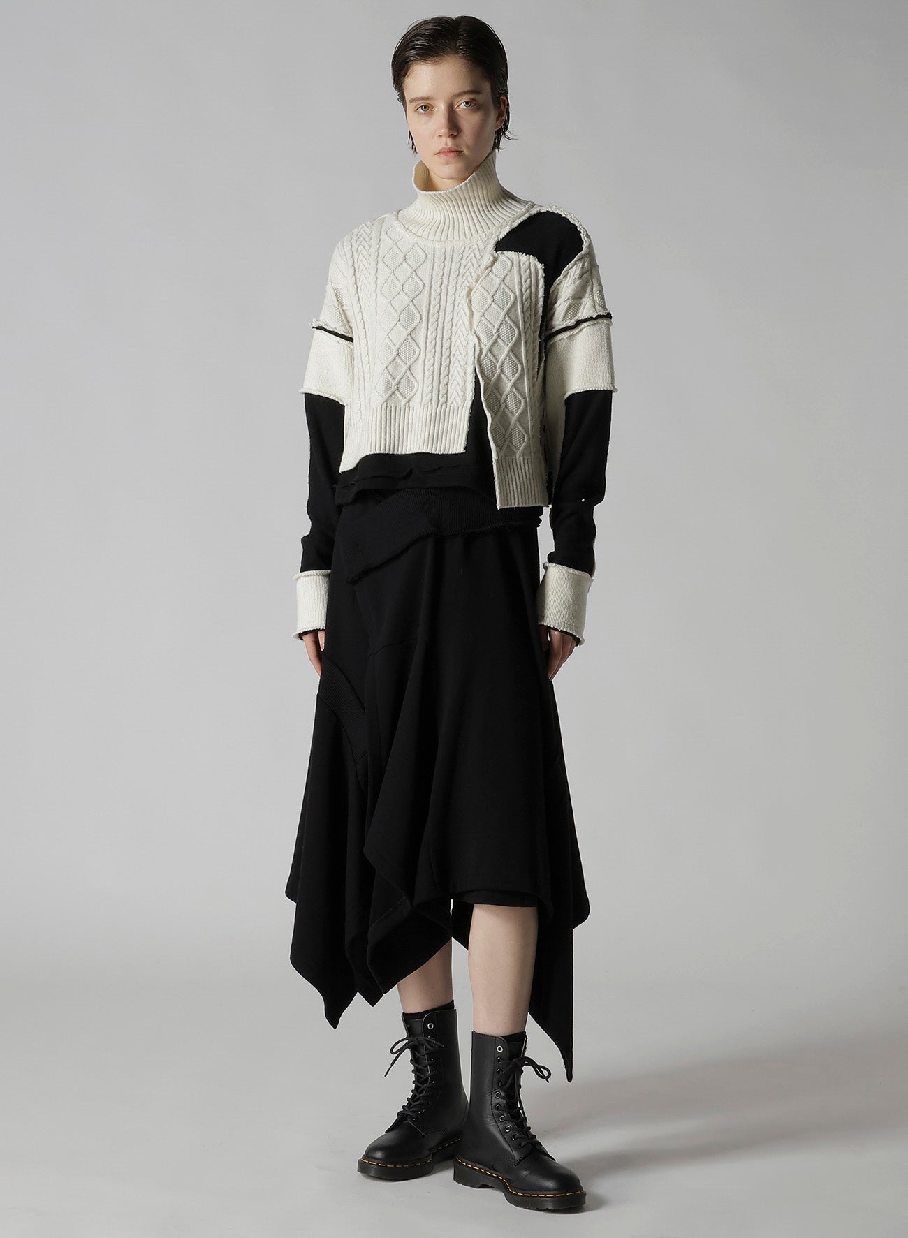 SOFT FRENCHTERRY WRAP STYLE SKIRT