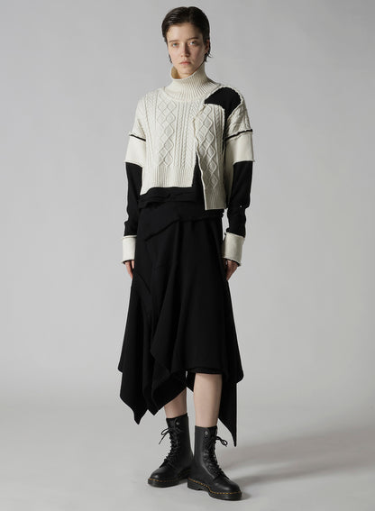 SOFT FRENCHTERRY WRAP STYLE SKIRT