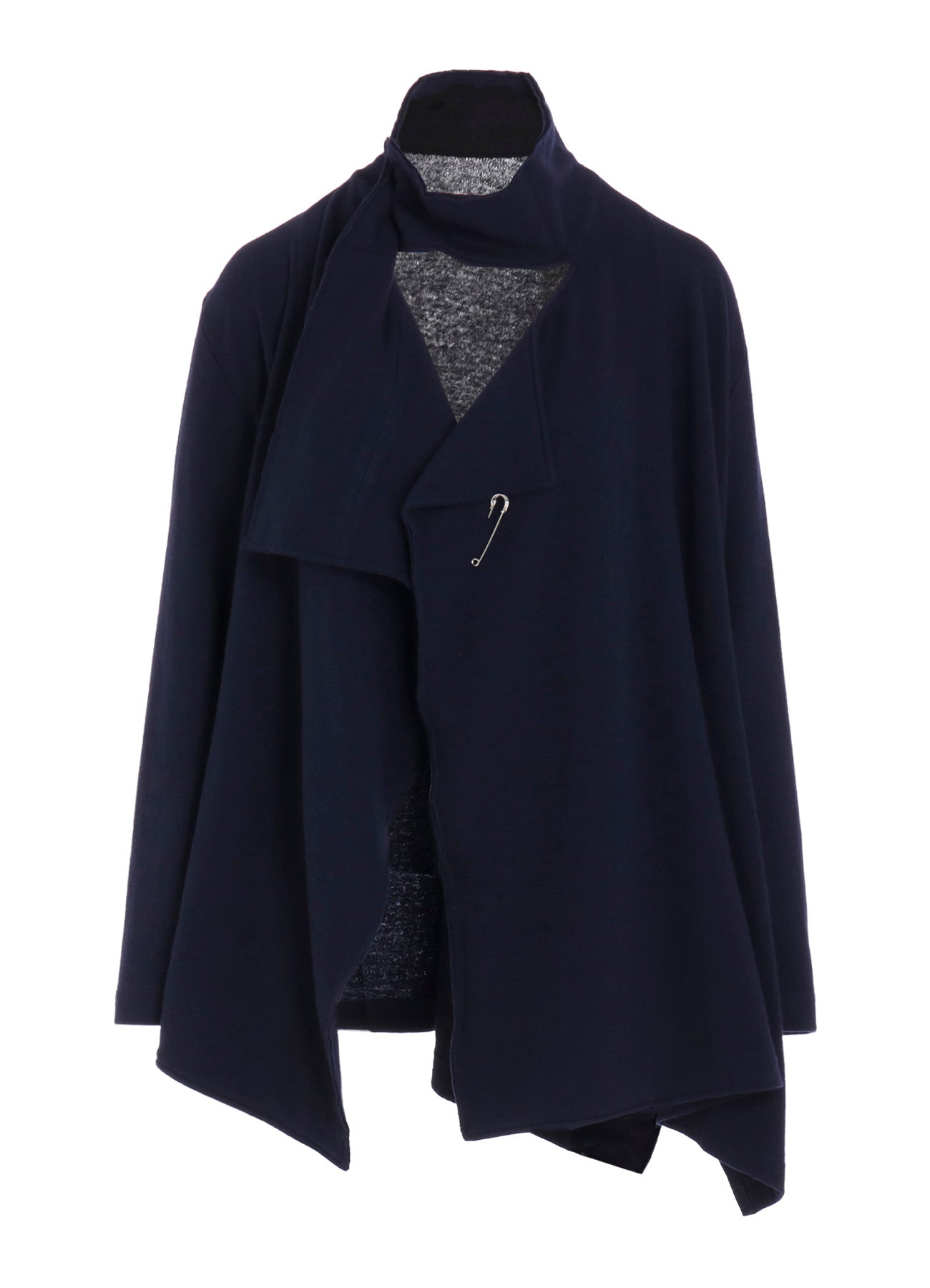 W/NY JERSEY HIGH NECK CARDIGAN