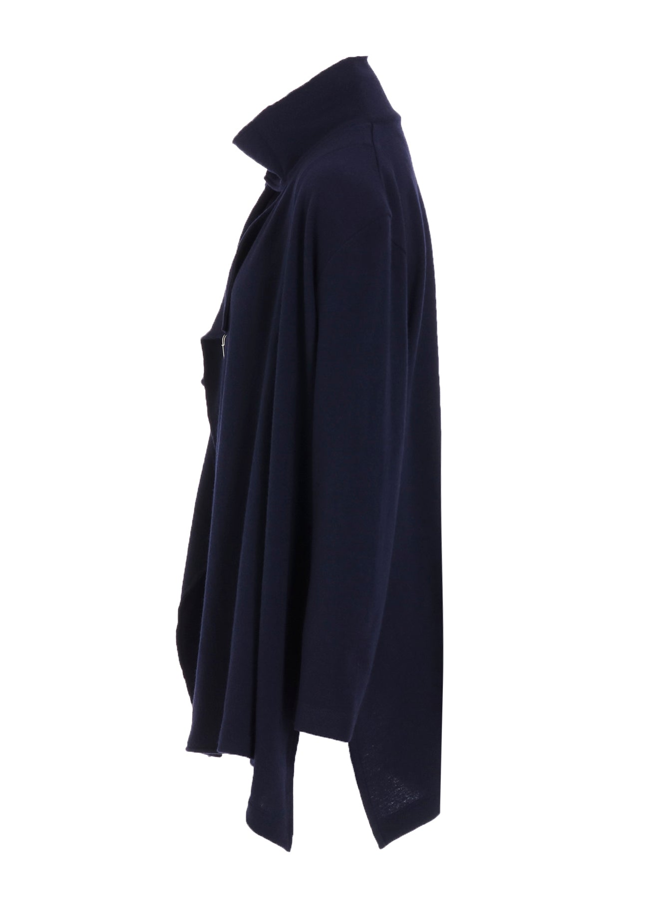 W/NY JERSEY HIGH NECK CARDIGAN