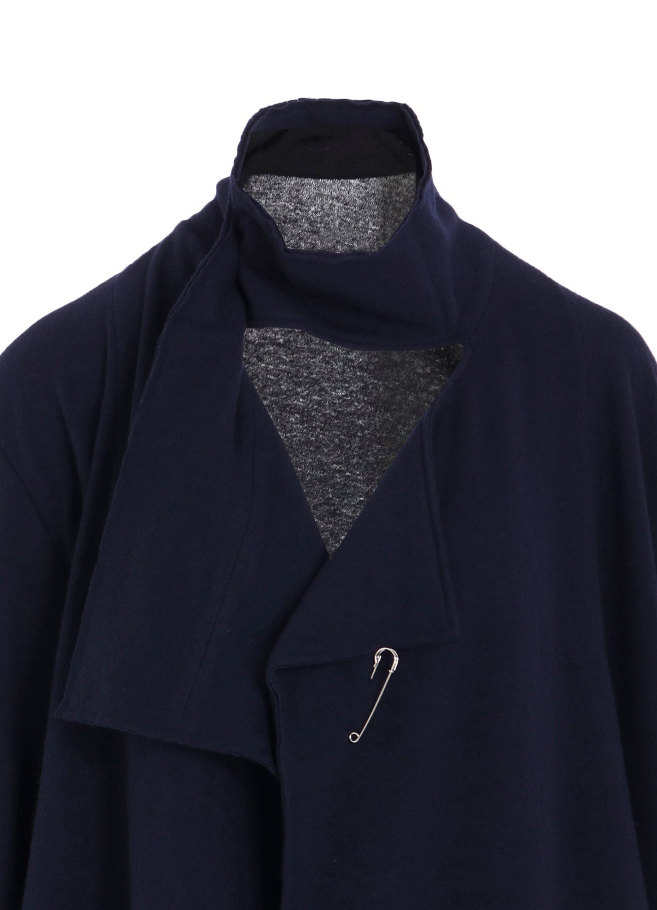 W/NY JERSEY HIGH NECK CARDIGAN