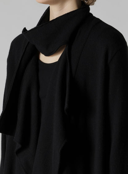 W/NY JERSEY HIGH NECK CARDIGAN