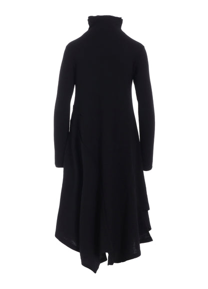 W/NY JERSEY DOUBLE LAYER DRESS