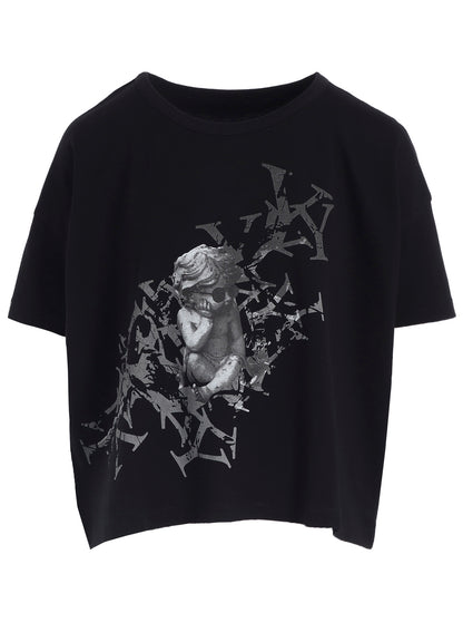 ANGEL PRINT HALF SLEEVE T