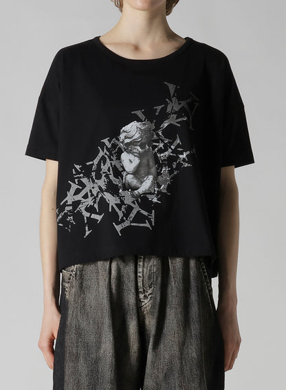 ANGEL PRINT HALF SLEEVE T