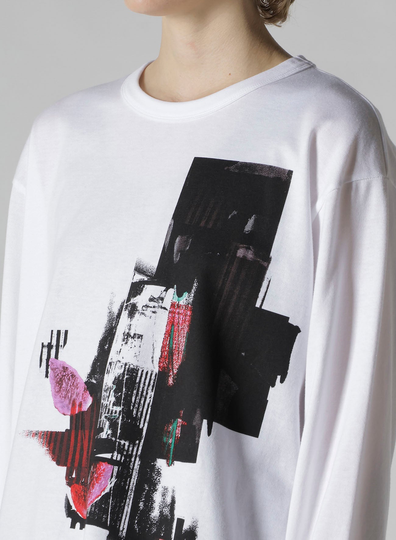 FRUIT PRINT GRAPHIC LONG SLEEVE T